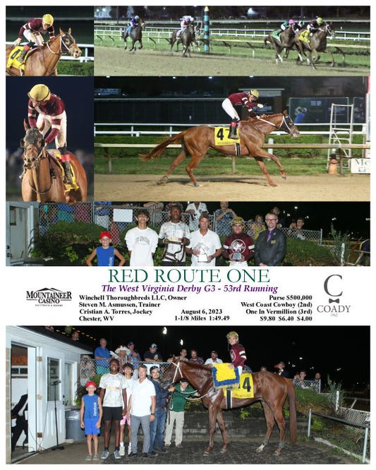 RED ROUTE ONE - The West Virginia Derby G3 - 53rd Running - 08-06-23 - R08 - MNR