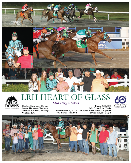 LRH HEART OF GLASS - Mid City Stakes - 09-02-23 - R09 - DED