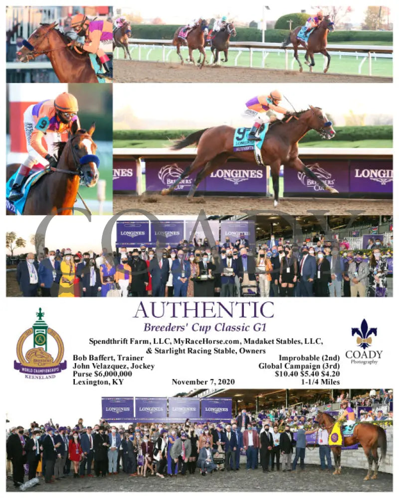 Authentic - Breeders’ Cup Classic G1 11-07-20 R12 Kee Keeneland