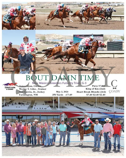 Bout Damn Time - New Mexico Breeders Futurity Trials G-3 05-03-24 R03 Srp Sunray Park