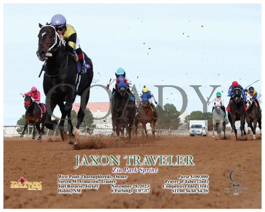 Jaxon Traveler - Zia Park Sprint 11-28-23 R08 Zia Under Rail Action