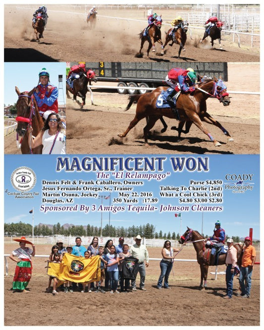 MAGNIFICENT WON - 052216 - Race 02 - DG