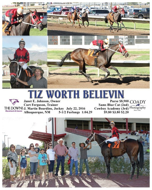 TIZ WORTH BELIEVIN - 072216 - Race 01 - ALB