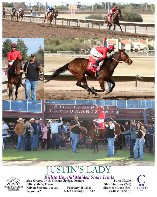 JUSTIN'S LADY - Rillito Hopeful Maiden Stake Trials - 02-25-23 - R06 - RIL