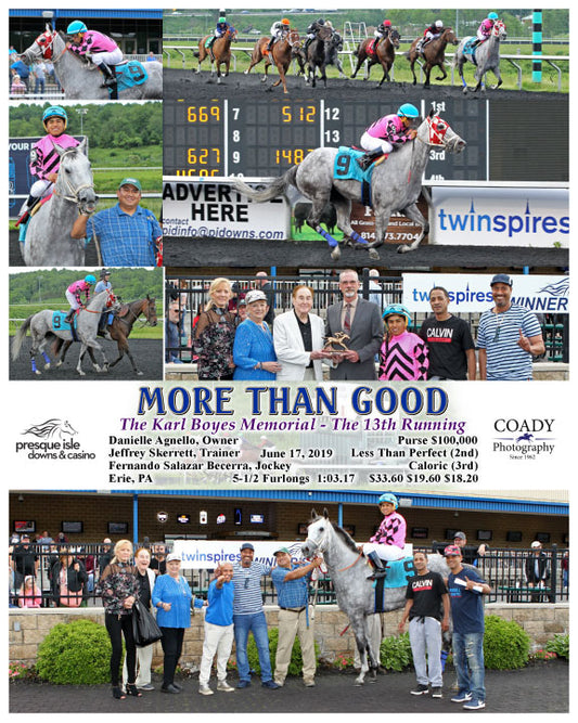 MORE THAN GOOD - The Karl Boyes Memorial - The 13th Running - 06-17-19 - R06 - PID