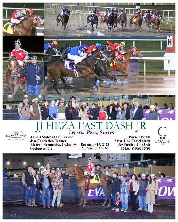 JJ HEZA FAST DASH JR - Leverne Perry Stakes - 12-16-23 - R04 - EVD