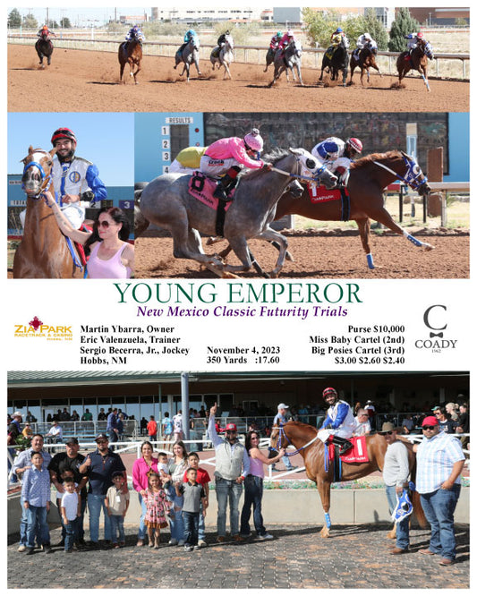 YOUNG EMPEROR - New Mexico Classic Futurity Trials - 11-04-23 - R04 - ZIA