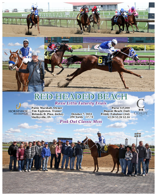 RED HEADED BEACH - Roxie Little Futurity Trials - 10-07-23 - R07 - IND
