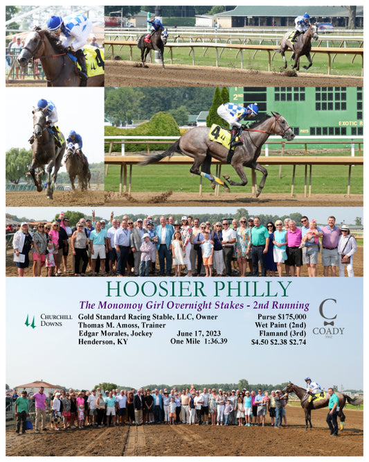 HOOSIER PHILLY - The Monomoy Girl Overnight Stakes - 2nd Running - 06-17-23 - R08 - CD