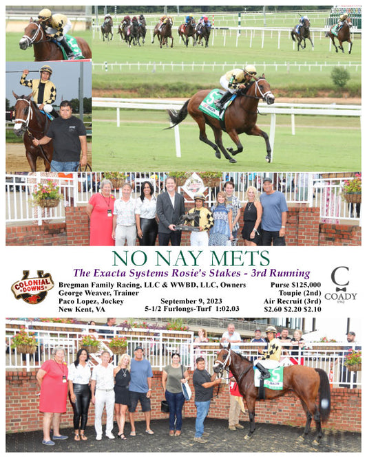 NO NAY METS - The Exacta Systems Rosie's Stakes - 3rd Running - 09-09-23 - R08 - CNL