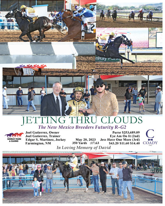 JETTING THRU CLOUDS - The New Mexico Breeders Futurity R-G2 - 05-20-23 - R10 - SR