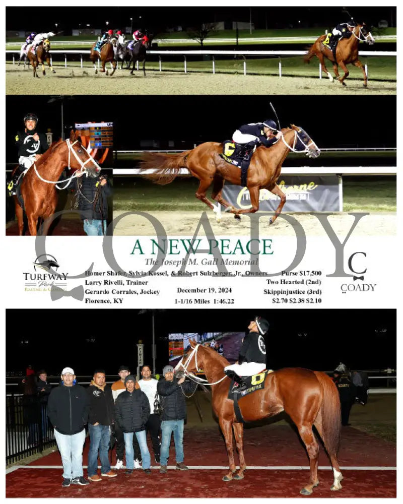 A New Peace - The Joseph M. Gall Memorial 12-19-24 R04 Tp Turfway Park