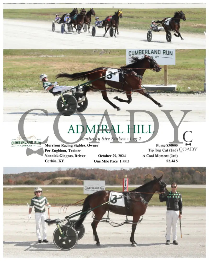 Admiral Hill - Kentucky Sire Stakes Leg 2 10-29-24 R02 Clr Cumberland Run