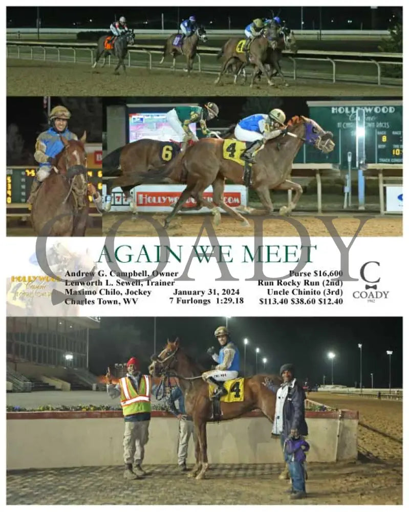 Again We Meet - 01-31-24 R08 Ct Hollywood Casino At Charles Town Races