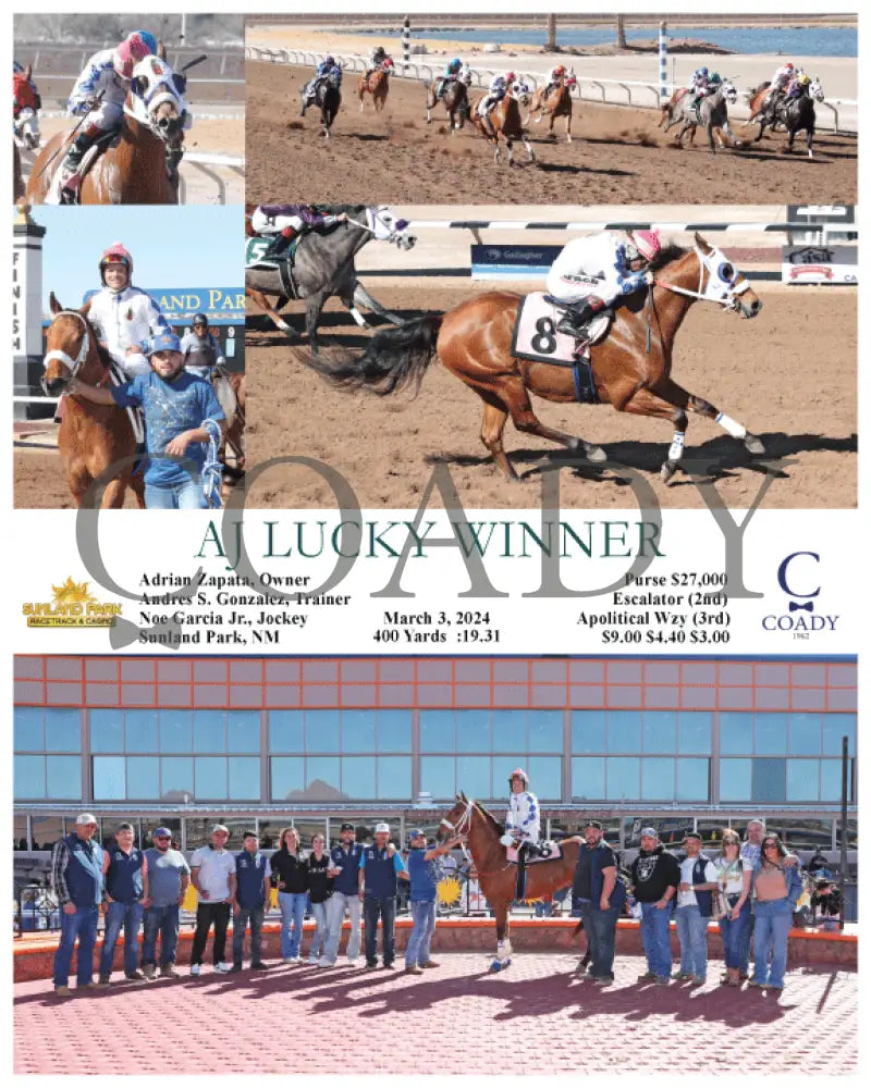 Aj Lucky Winner - 03 - 03 - 24 R06 Sun Sunland Park