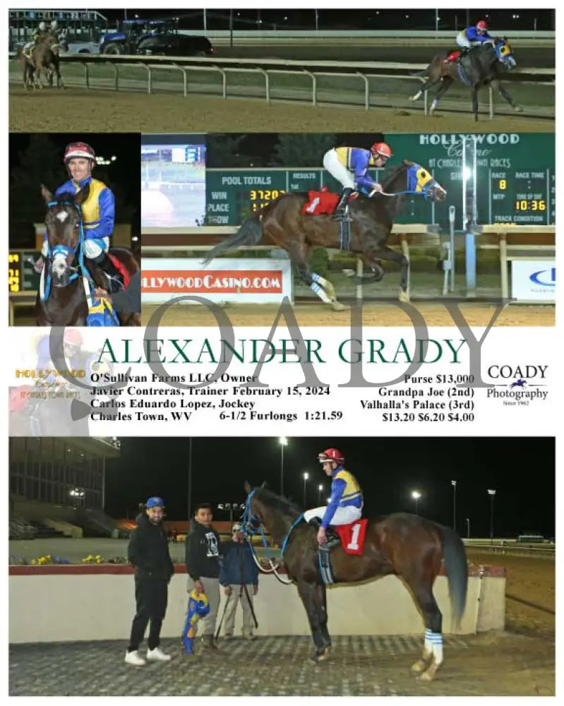 Alexander Grady - 02-15-24 R08 Ct Hollywood Casino At Charles Town Races