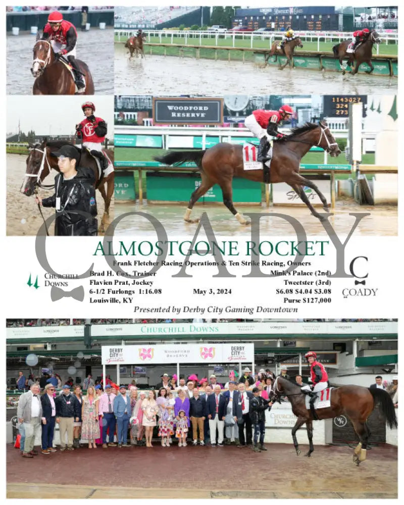 Almostgone Rocket - Secret Oath 05-03-24 R12 Cd Churchill Downs