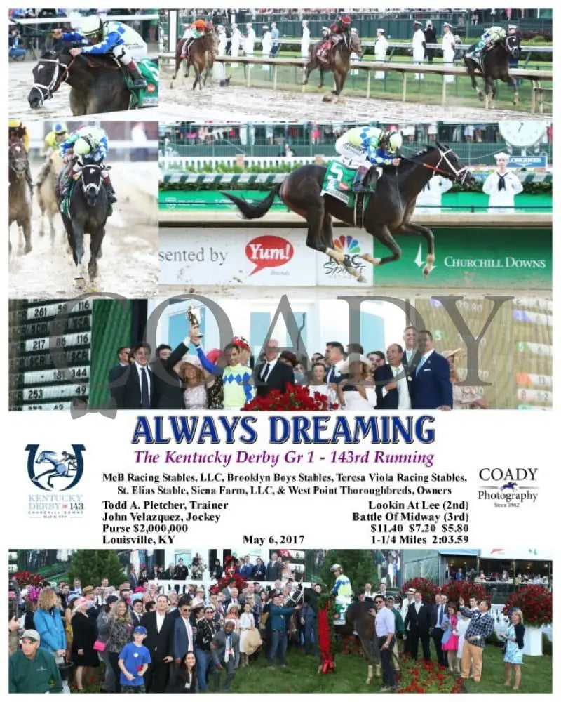 Always Dreaming - 050617 Race 12 Cd Composite Churchill Downs