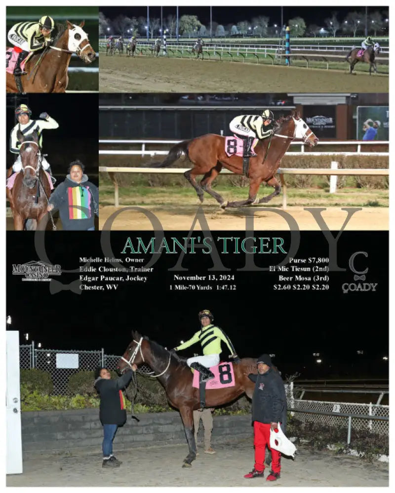 Amani’s Tiger - 11-13-24 R08 Mnr Mountaineer Park