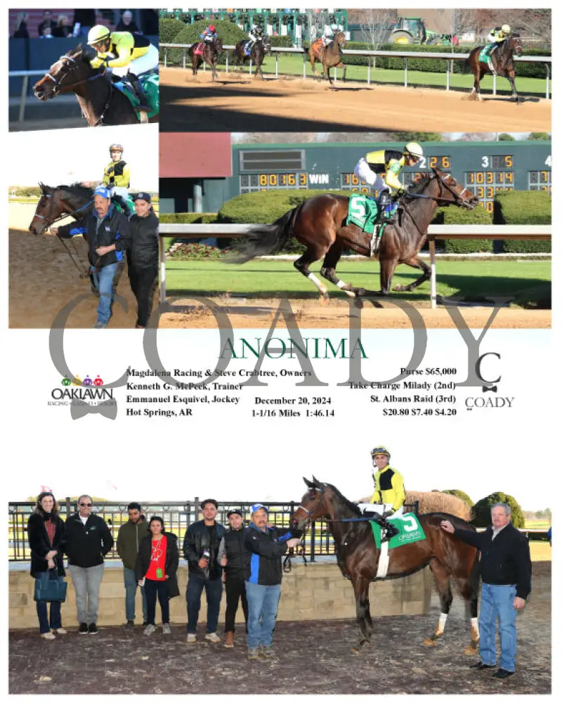 Anonima - 122024 Race 05 Op Oaklawn Park