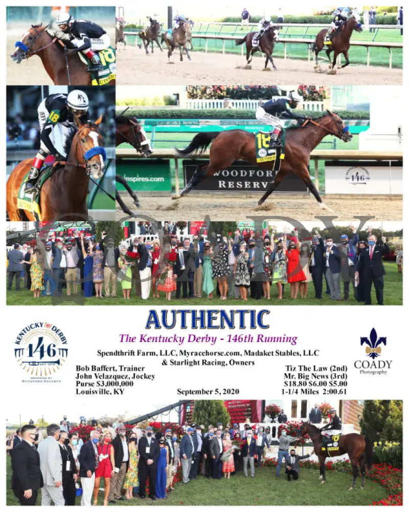 Authentic - The Kentucky Derby 146Th Running 09-05-20 R14 Cd Composite Churchill Downs