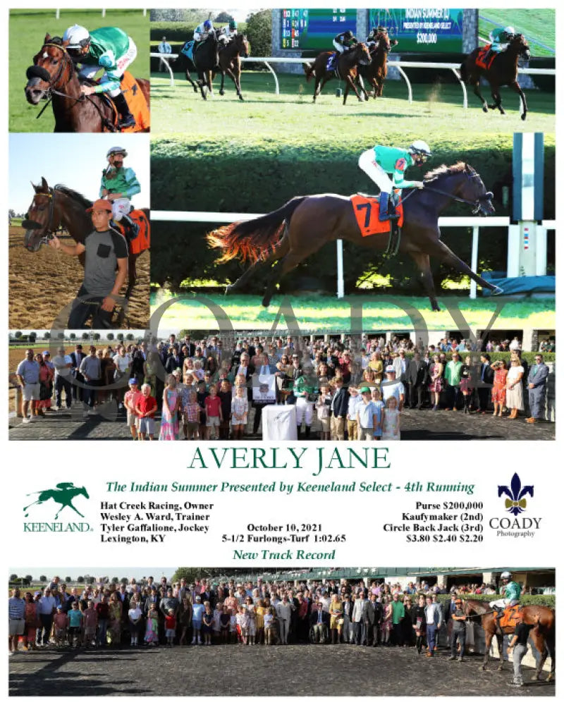 Averly Jane - The Indian Summer Presented By Keeneland Select 4Th Running 10-10-21 R08 Kee