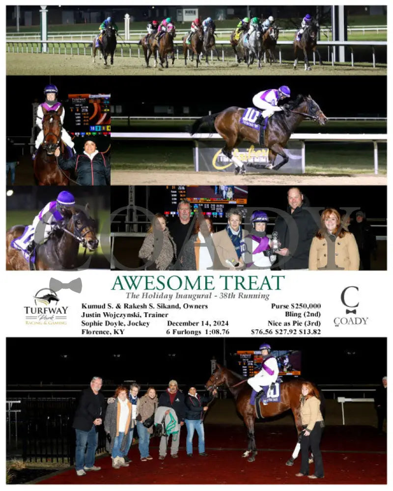 Awesome Treat - The Holiday Inaugural 38Th Running 12-14-24 R05 Tp Turfway Park