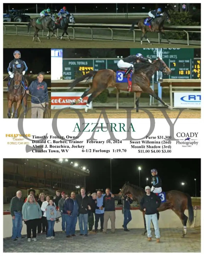 Azzurra - 02-10-24 R07 Ct Hollywood Casino At Charles Town Races