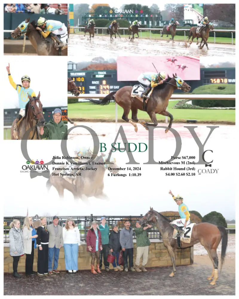 B Sudd - 12-14-24 R08 Op Oaklawn Park