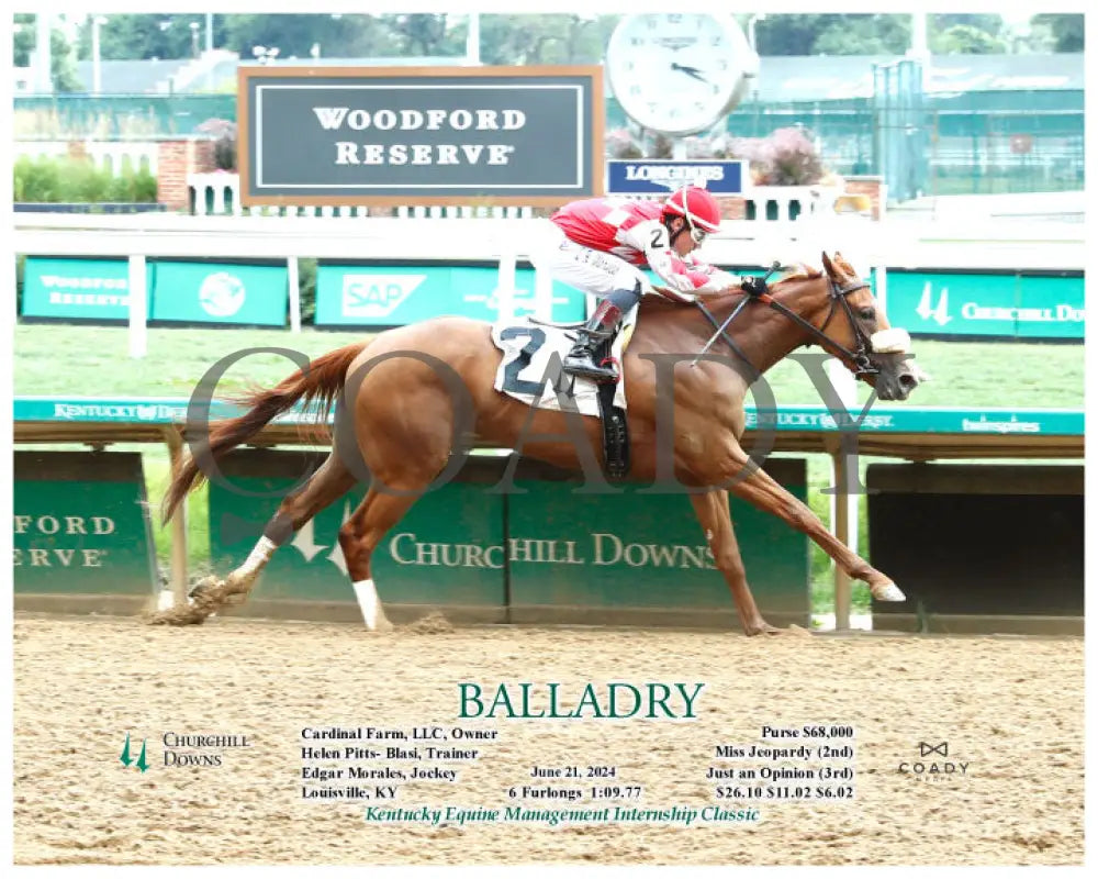 Balladry - 06-21-24 R06 Cd Action Churchill Downs