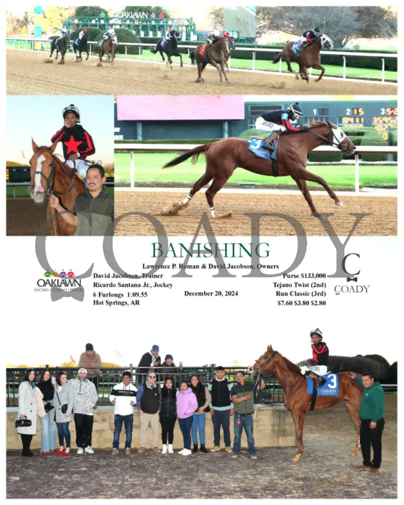 Banishing - 122024 Race 09 Op Oaklawn Park