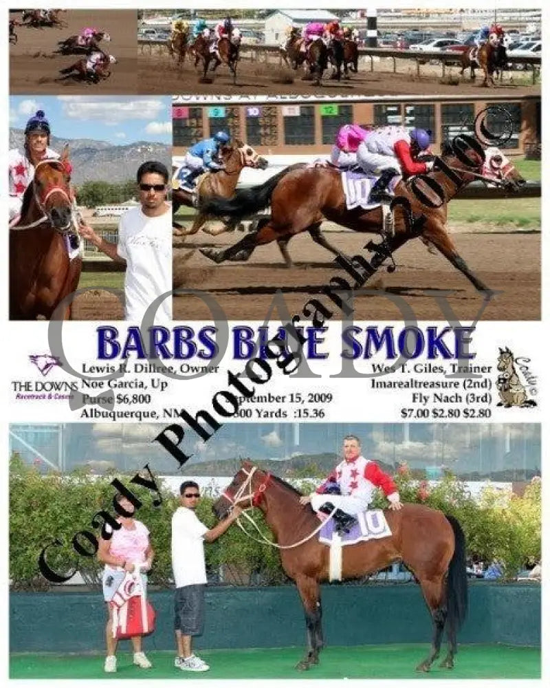 Barbs Blue Smoke - 9 15 2009 Downs At Albuquerque