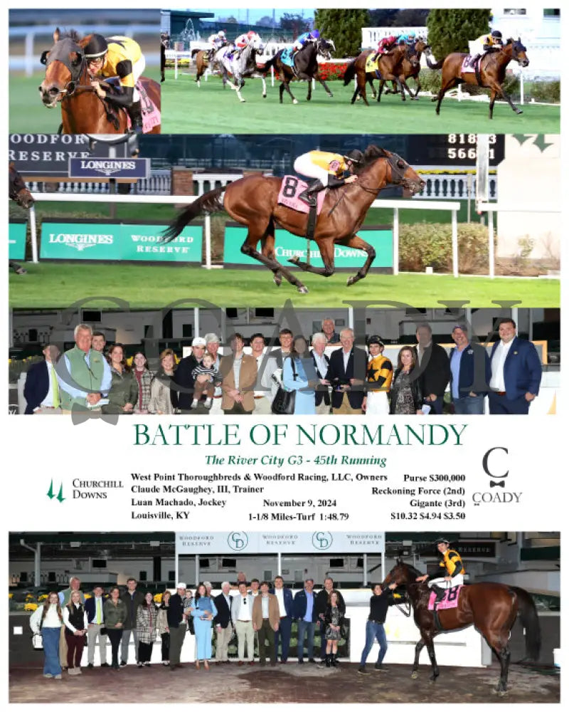 Battle Of Normandy - The River City G3 45Th Running 11-09-24 R10 Cd Churchill Downs