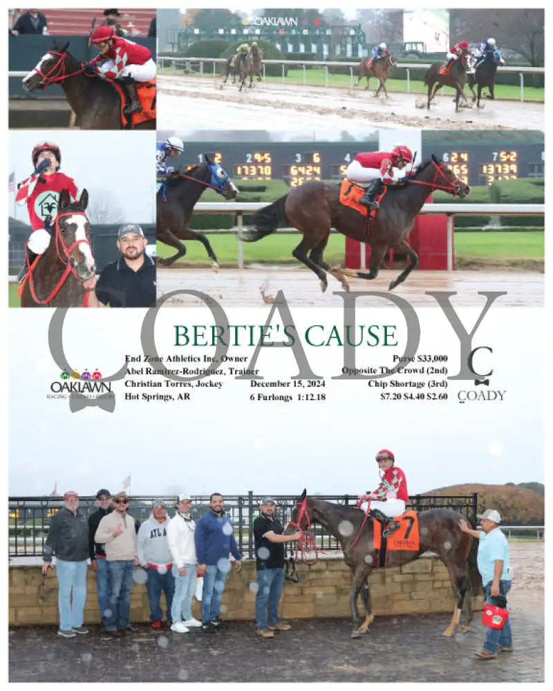 Bertie’s Cause - 12-15-24 R02 Op Oaklawn Park