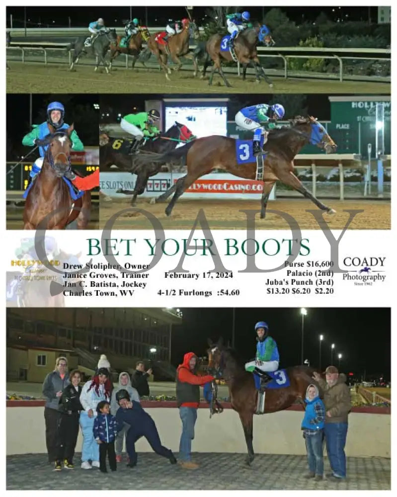 Bet Your Boots - 02-17-24 R01 Ct Hollywood Casino At Charles Town Races