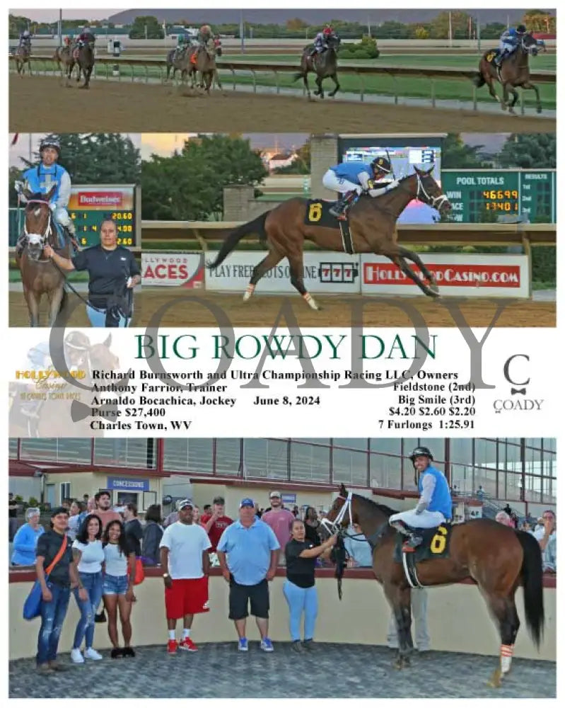 Big Rowdy Dan - 06-08-24 R03 Ct Hollywood Casino At Charles Town Races