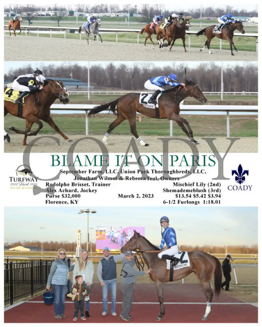 Blame It On Paris - 03-02-23 R01 Tp Turfway Park