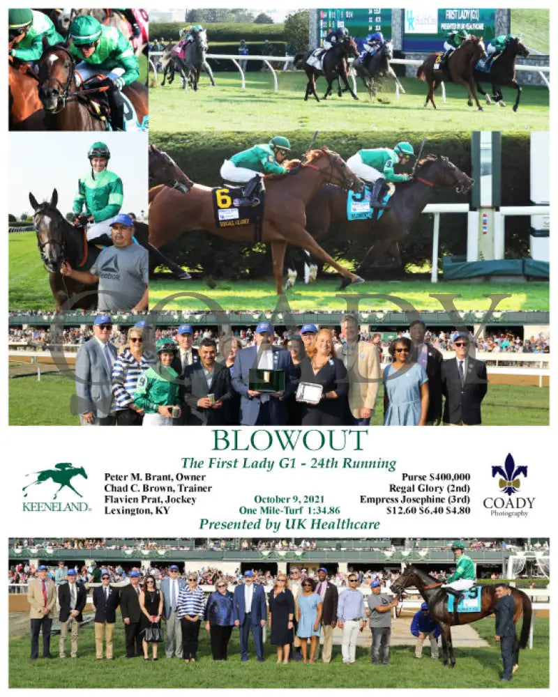 Blowout - The First Lady 24Th Running G1 10-09-21 R08 Kee Keeneland