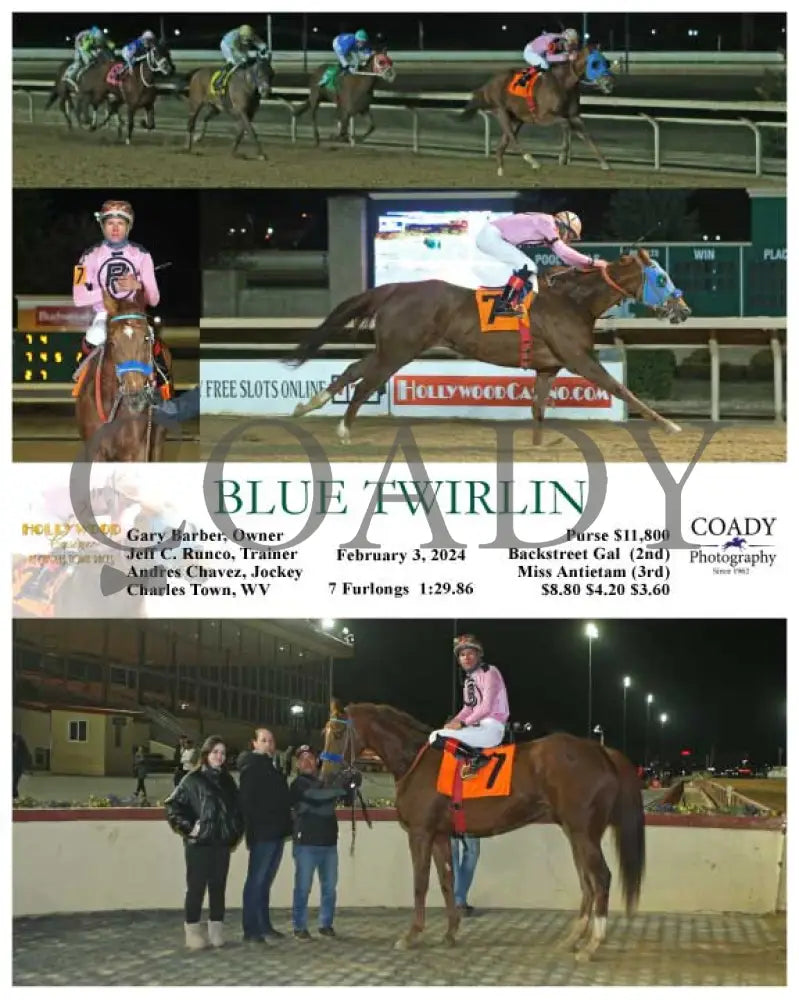 Blue Twirlin - 02-03-24 R08 Ct Hollywood Casino At Charles Town Races