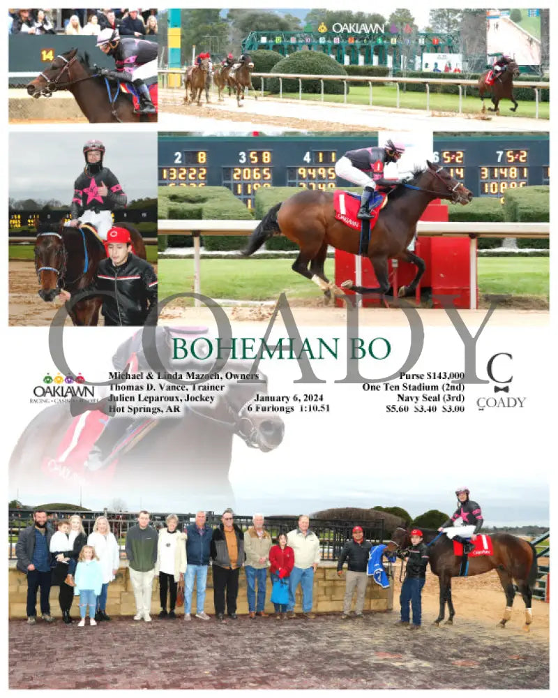 Bohemian Bo - 01-06-24 R04 Op Oaklawn Park