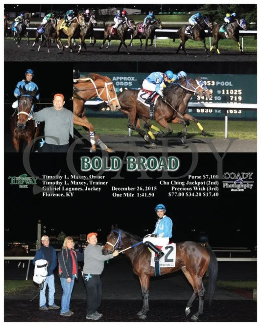 Bold Broad - 122615 Race 04 Tp Turfway Park