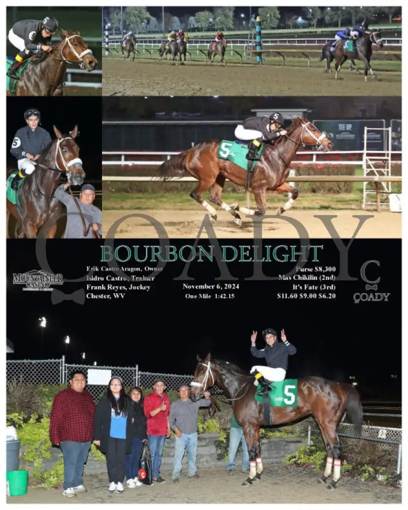 Bourbon Delight - 11-06-24 R08 Mnr Mountaineer Park