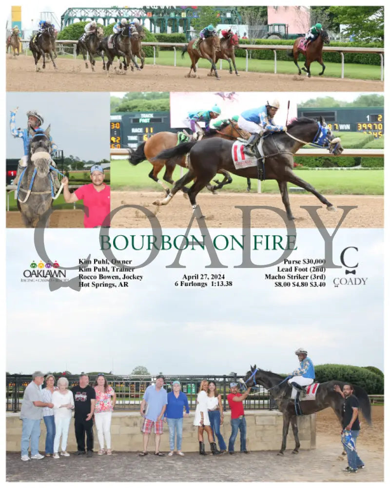 Bourbon On Fire - 04-27-24 R11 Op Oaklawn Park