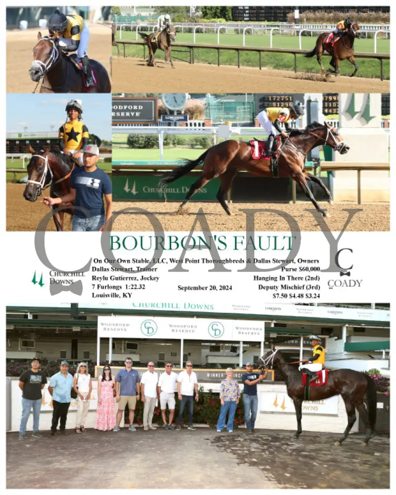 Bourbon’s Fault - 09-20-24 R10 Cd Churchill Downs