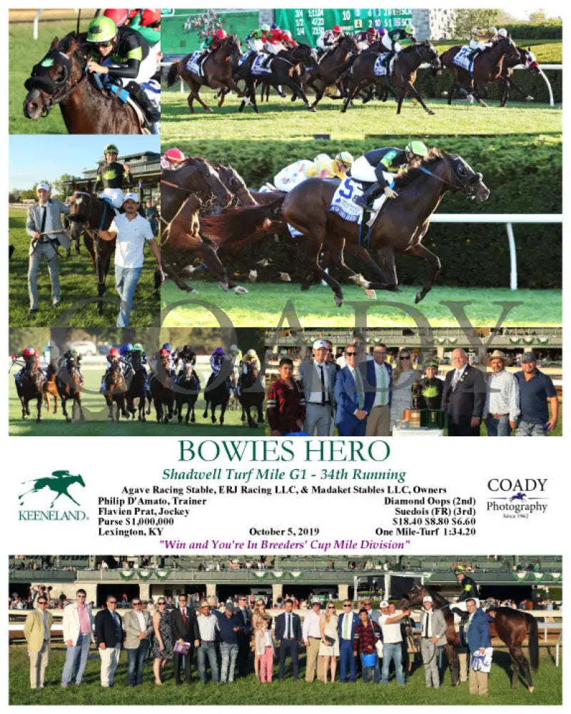 Bowies Hero - Shadwell Turf Mile G1 34Th Running 10-05-19 R10 Kee Keeneland