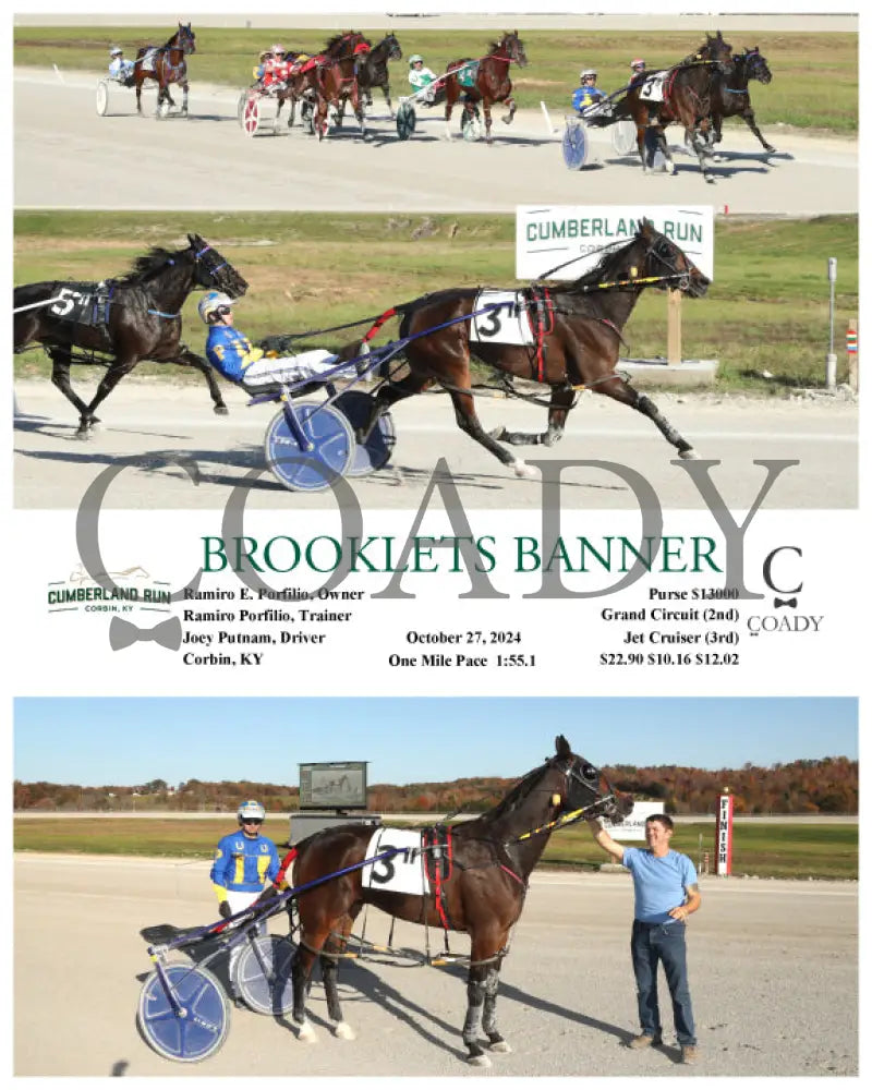 Brooklets Banner - 102724 Race 11 Clr Cumberland Run