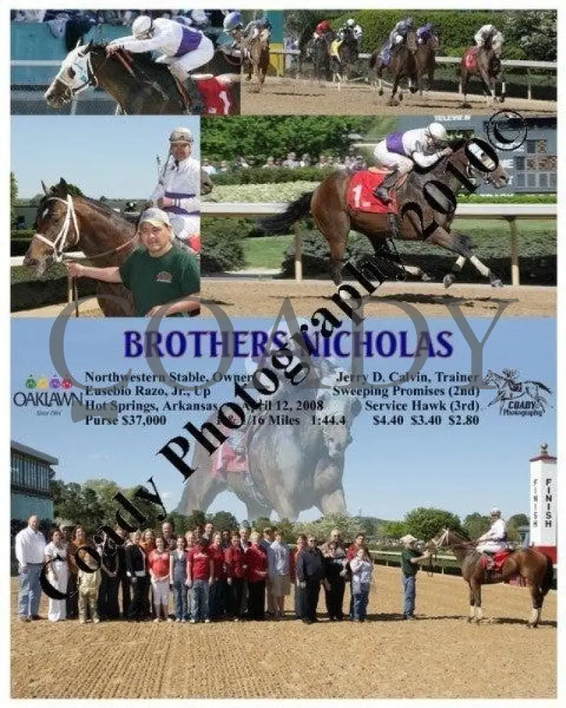 Brothers Nicholas - 4 12 2008 Oaklawn Park