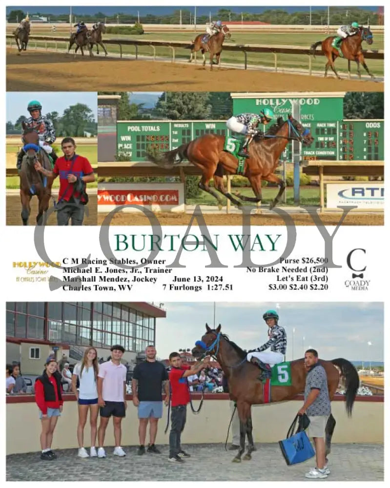 Burton Way - 06-13-24 R01 Ct Hollywood Casino At Charles Town Races