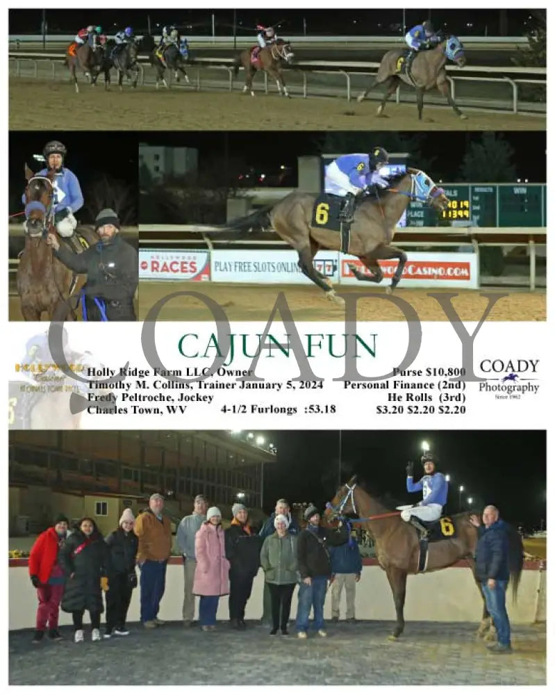 Cajun Fun - 01-05-24 R04 Ct Hollywood Casino At Charles Town Races