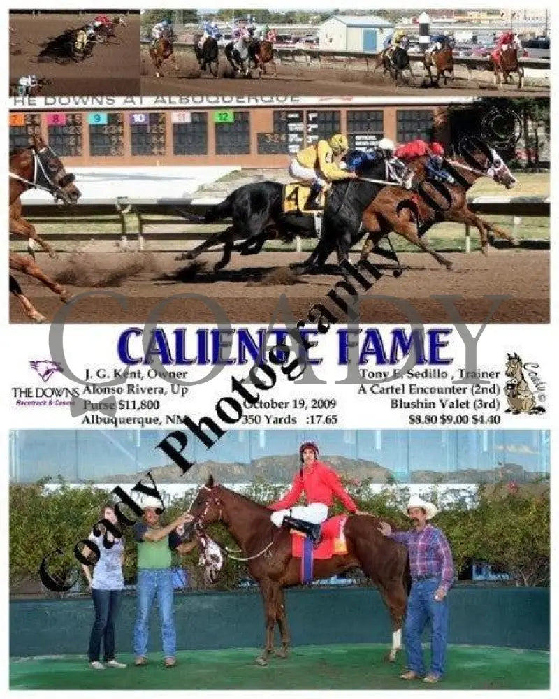 Caliente Fame - 10 19 2009 Downs At Albuquerque